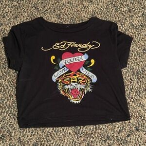 Ed Hardy cropped t-shirt